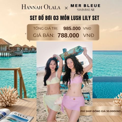  SET ĐỒ BƠI 3 MÓN LUSH LILY_ D1334 