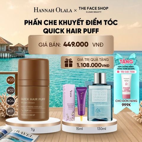  PHẤN CHE KHUYẾT ĐIỂM TÓC QUICK HAIR PUFF 7G_ D412 