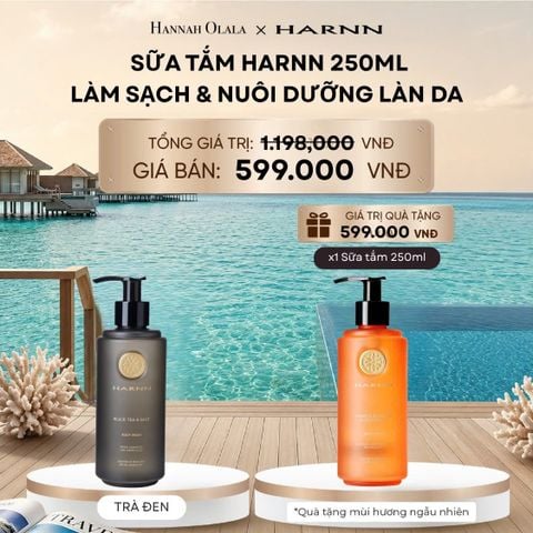 [MUA 1 TẶNG 1] SỮA TẮM HARNN 250ML GIÚP LÀM SẠCH VÀ NUÔI DƯỠNG LÀN DA 