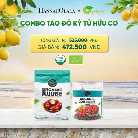  COMBO TÁO ĐỎ KỶ TỬ HỮU CƠ - DEAL 10 