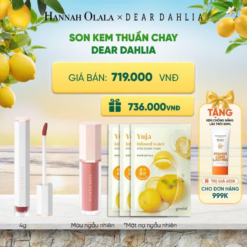  SON KEM THUẦN CHAY DEAR DAHLIA 