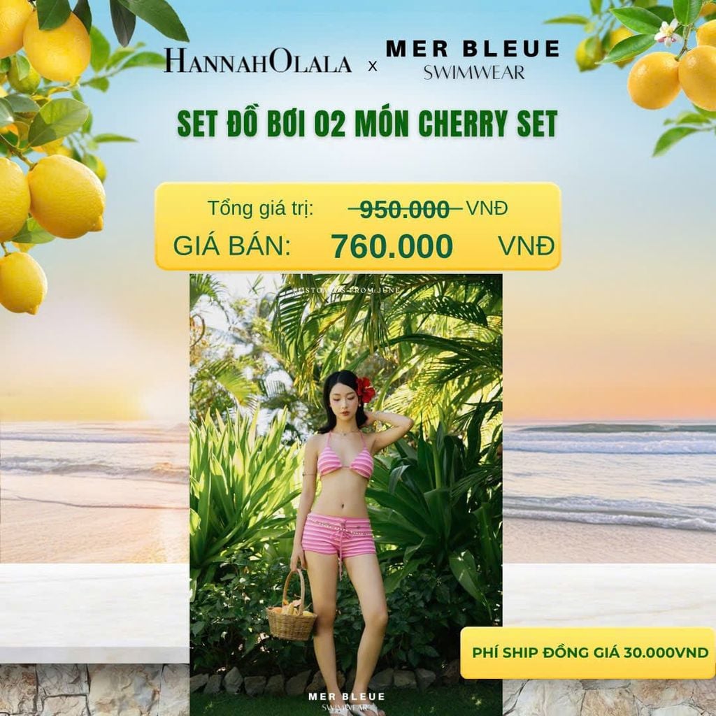  SET ĐỒ BƠI CHERRY BIKINI SET - DEAL 12 - A884 
