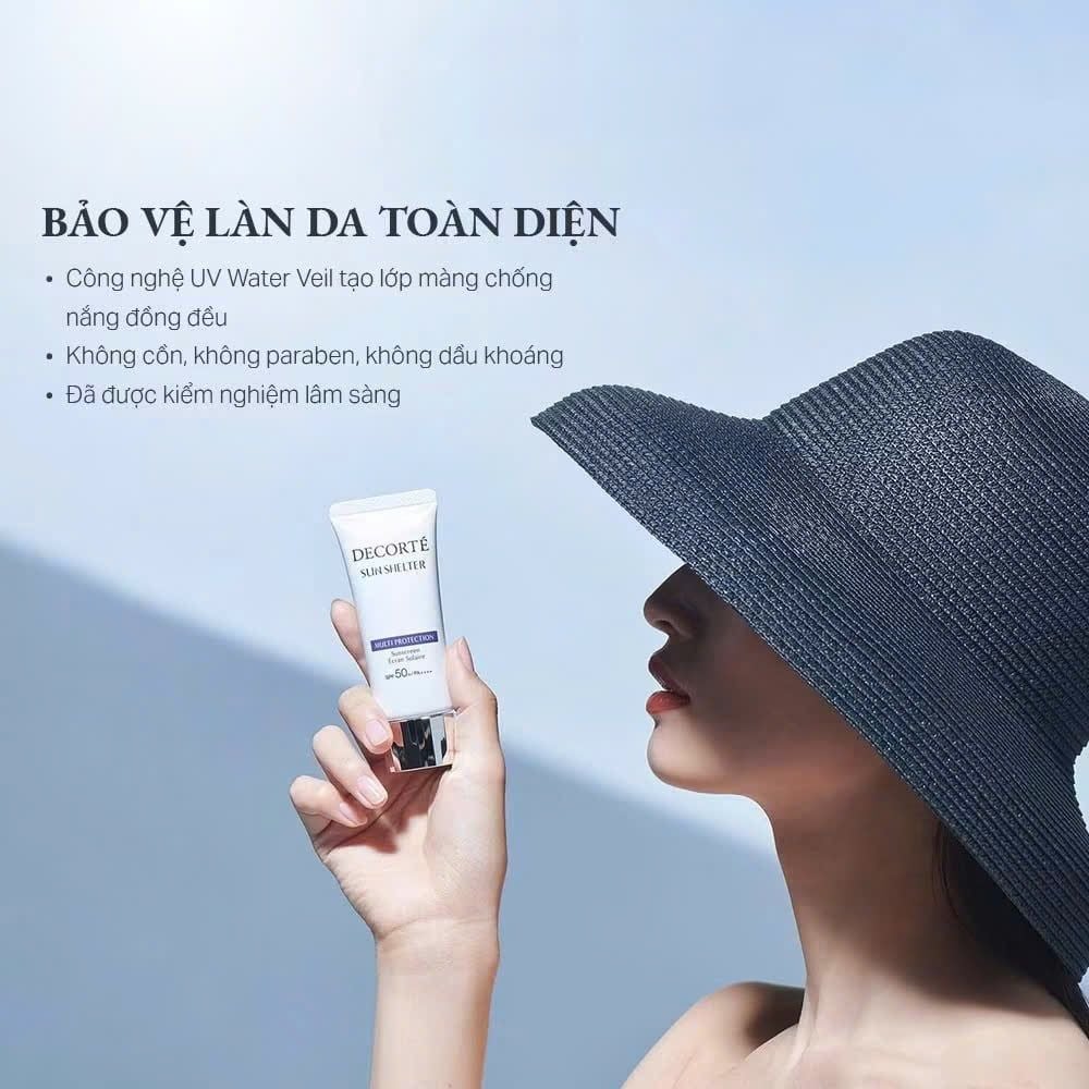  KEM CHỐNG NẮNG DECORTÉ SUN SHELTER_KHÔNG NÂNG TÔNG - B88 