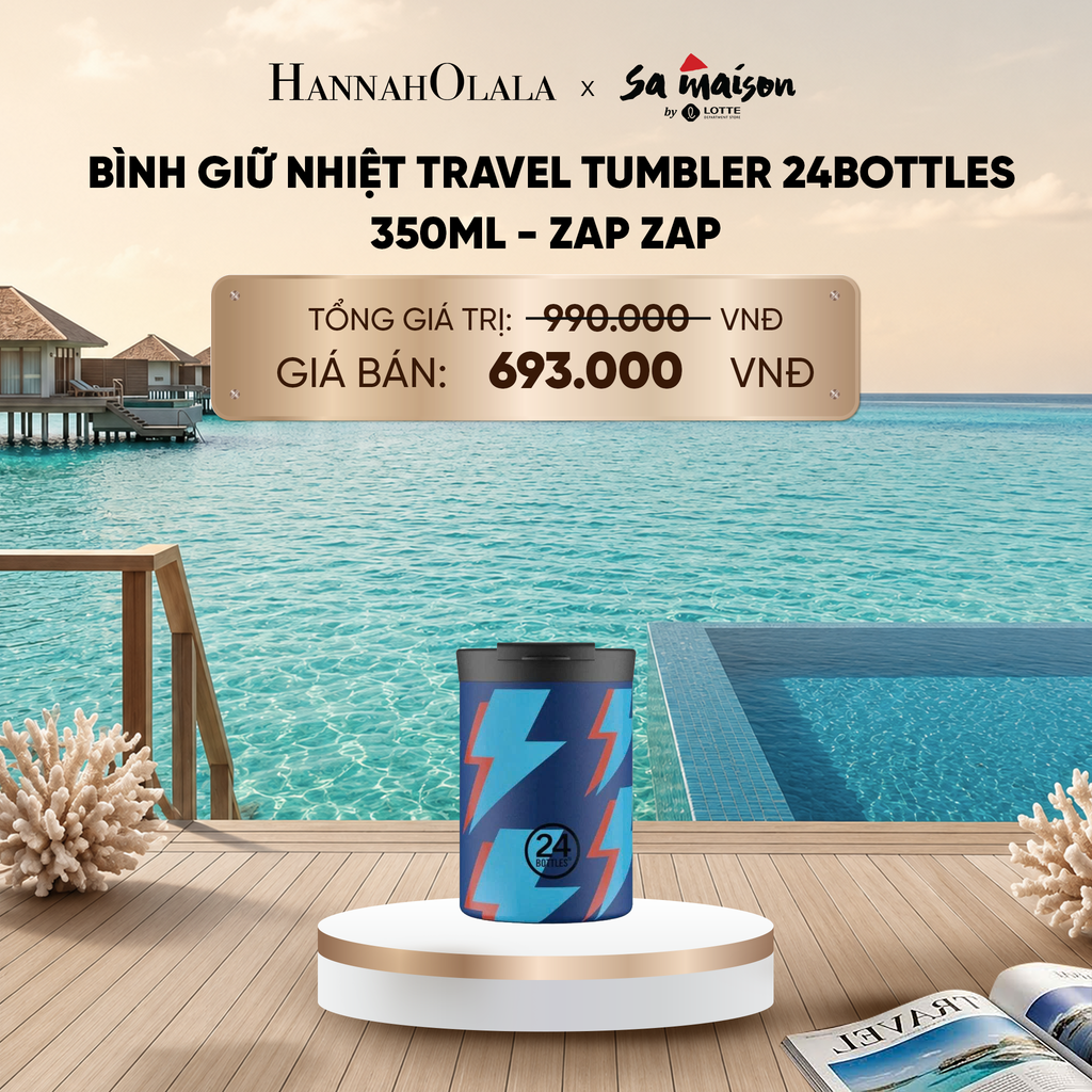  BÌNH GIỮ NHIỆT TRAVEL TUMBLER 24BOTTLES 350ML - DEAL 2_ D2012 