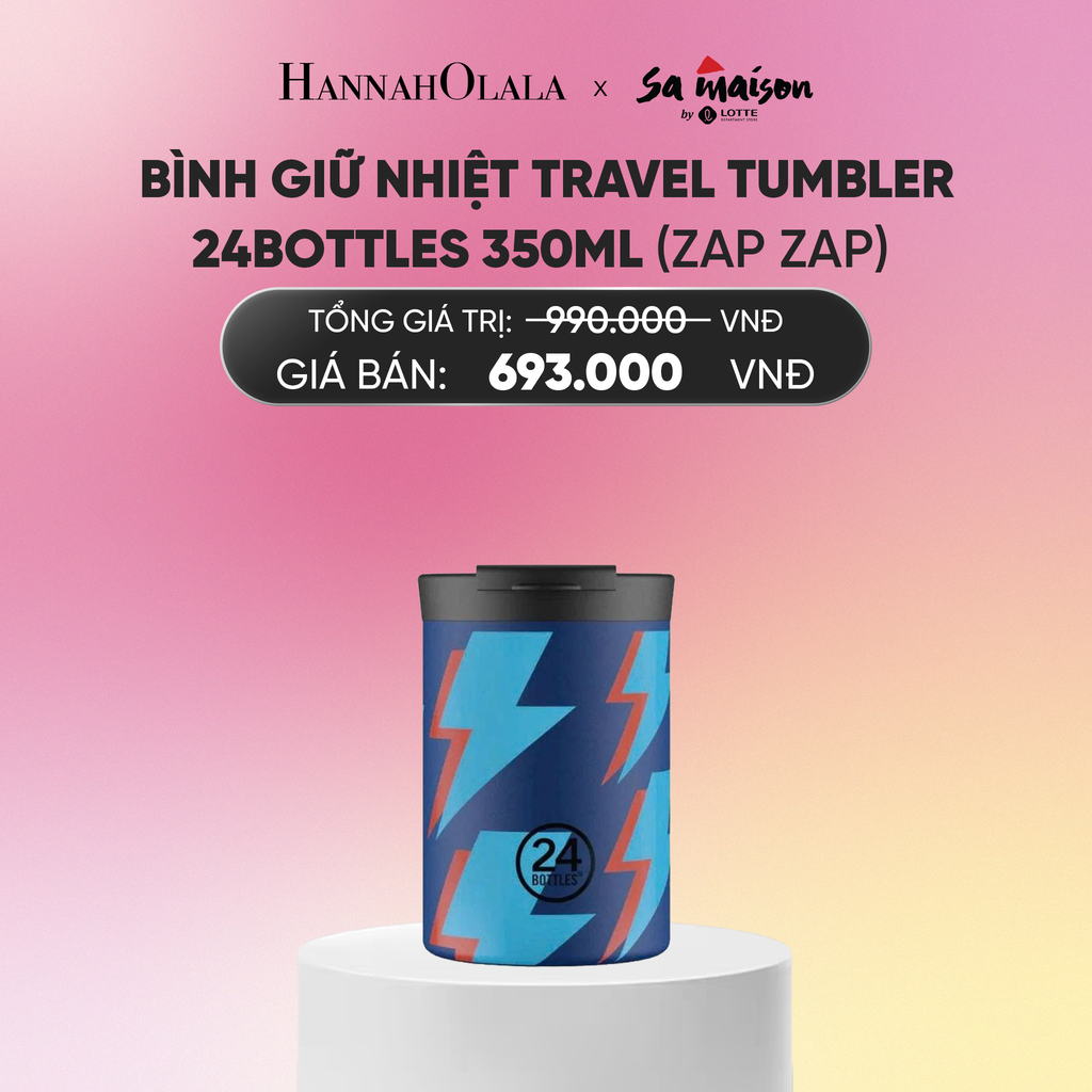  FLASH DEAL 2: BÌNH GIỮ NHIỆT TRAVEL TUMBLER 24BOTTLES 350ML_A625 