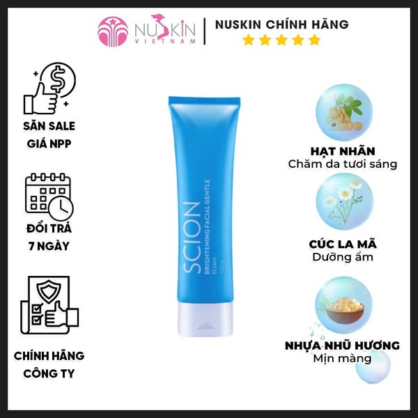 Sữa rửa mặt Scion Brightening Facial Gentle Foam Nuskin