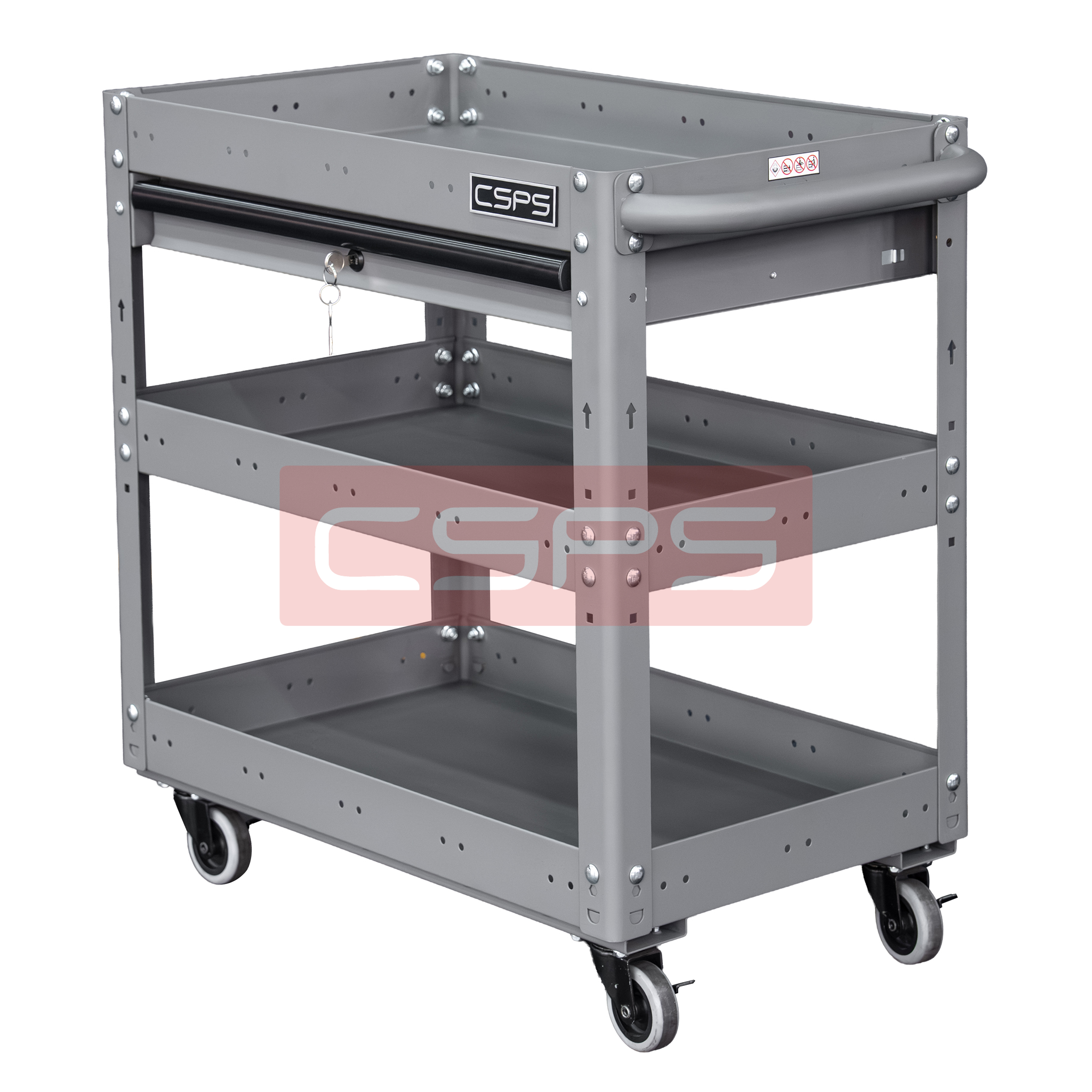  Hộc kéo xe đẩy CSPS 03 ngăn - 71cm màu đen/đỏ/xanh dương/xám 