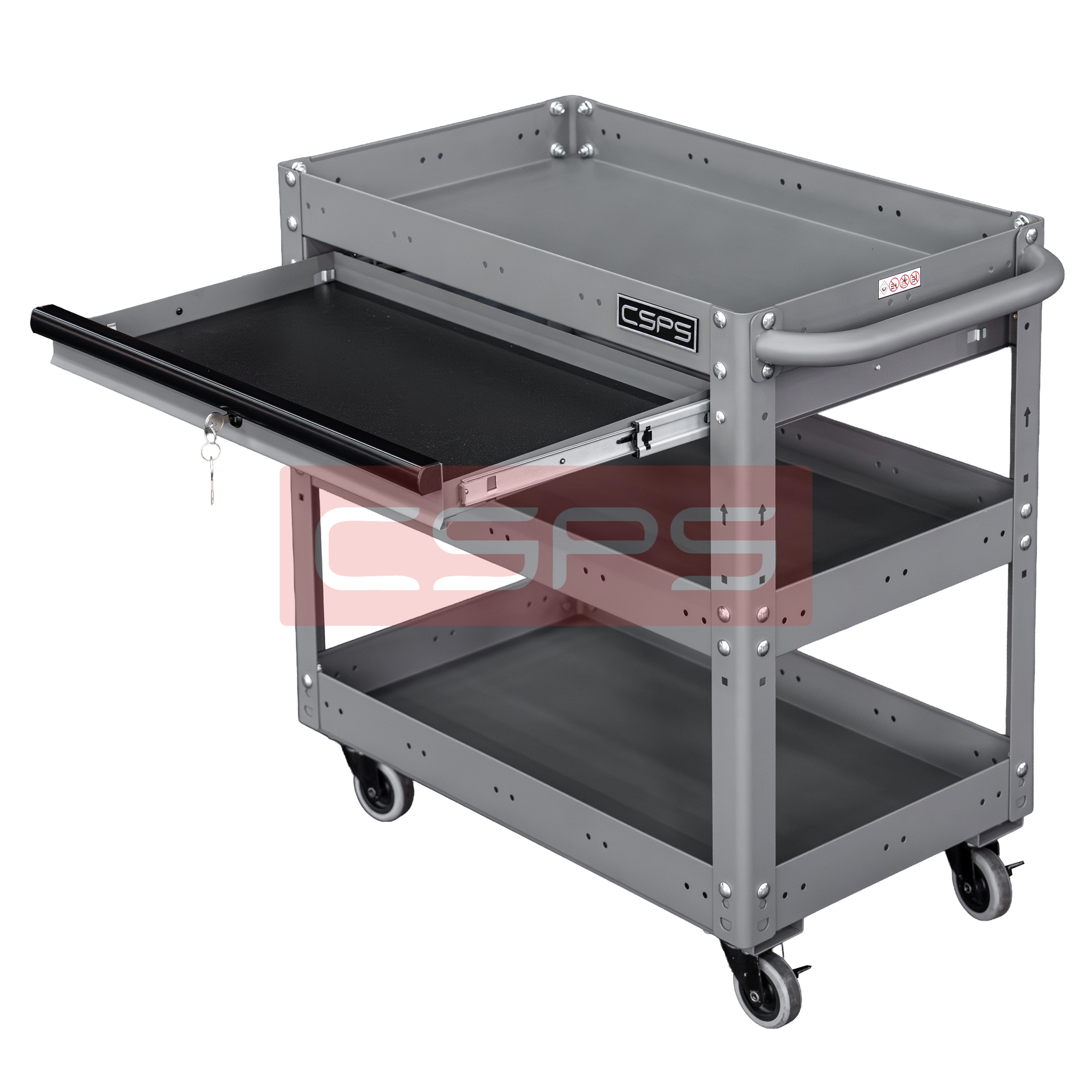  Hộc kéo xe đẩy CSPS 03 ngăn - 71cm màu đen/đỏ/xanh dương/xám 