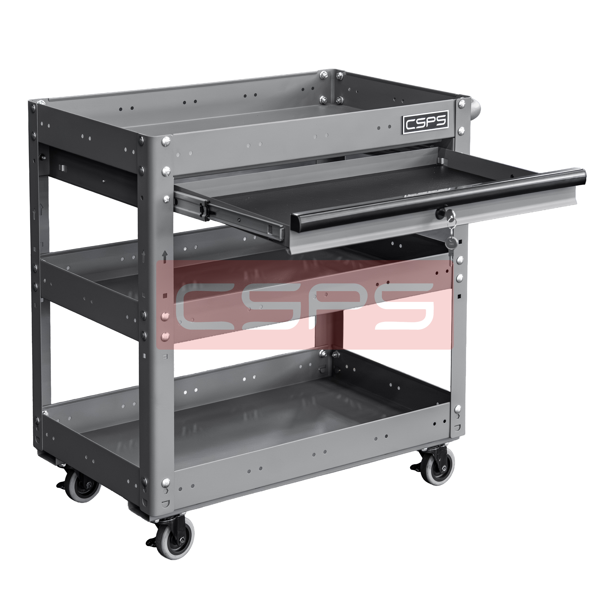  Hộc kéo xe đẩy CSPS 03 ngăn - 71cm màu đen/đỏ/xanh dương/xám 