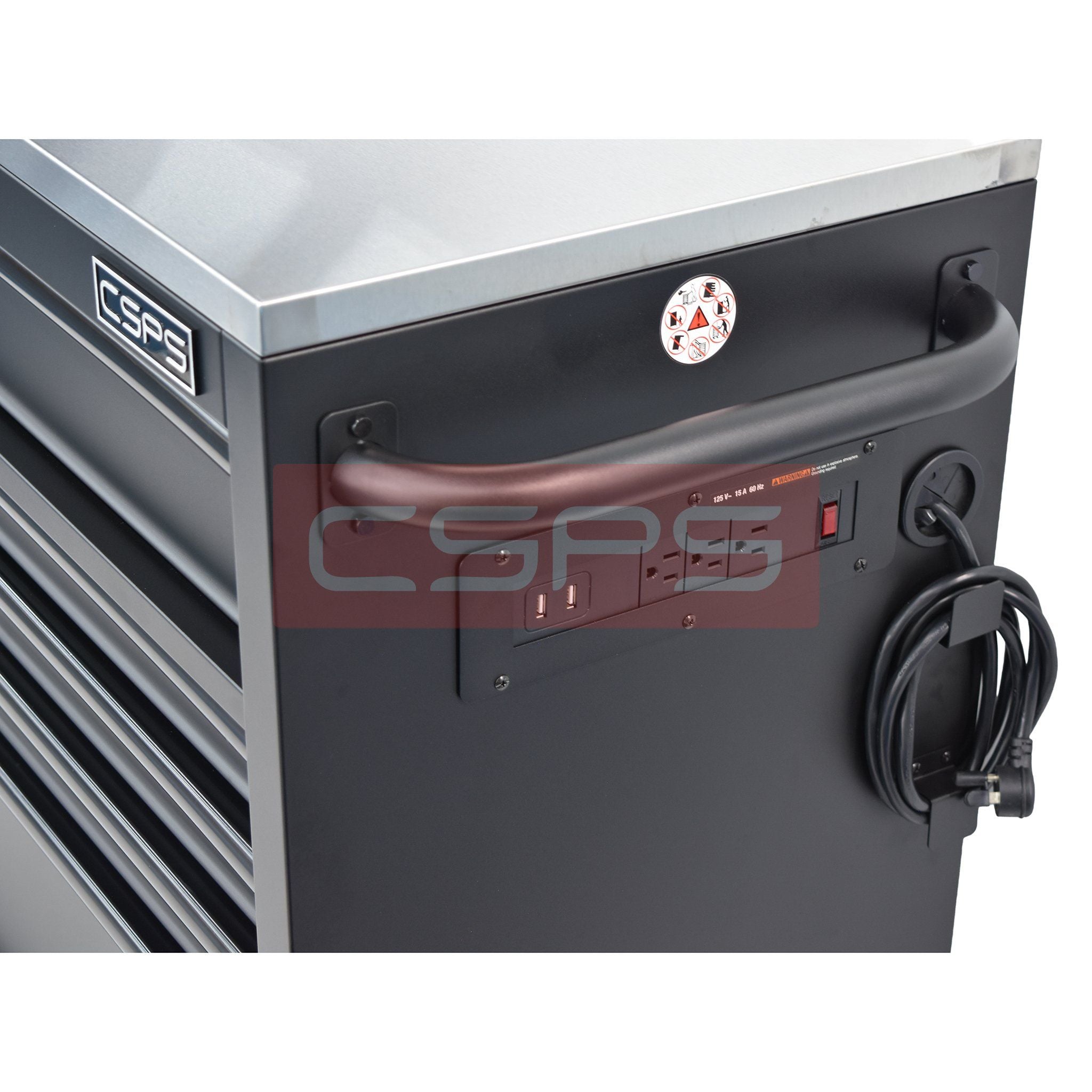  Tủ dụng cụ CSPS 132cm - 05 hộc kéo màu đen/trắng 