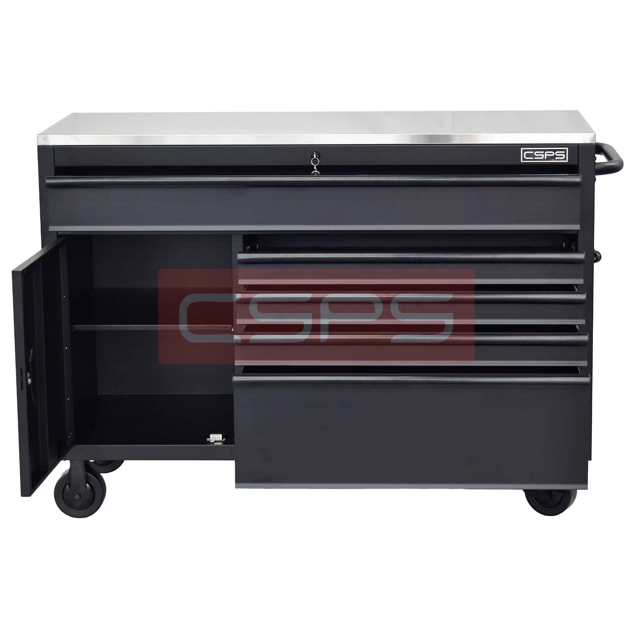  Tủ dụng cụ CSPS 132cm - 05 hộc kéo màu đen/trắng 