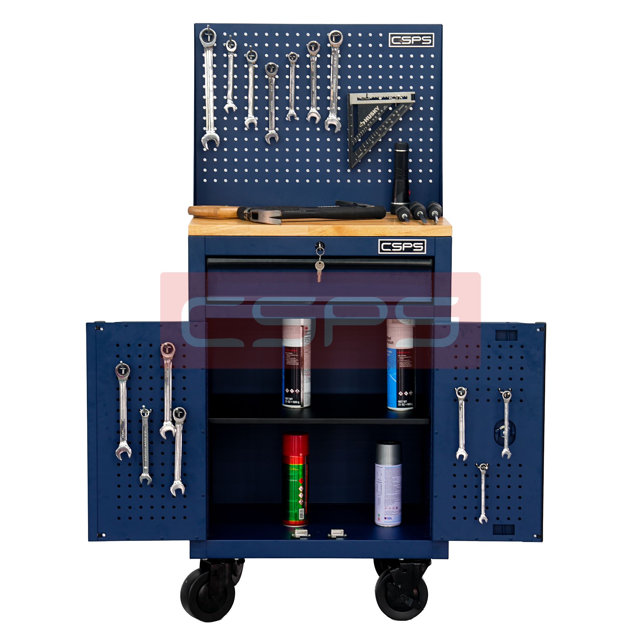  Tủ dụng cụ CSPS 61cm - 01 hộc kéo màu xanh dương 