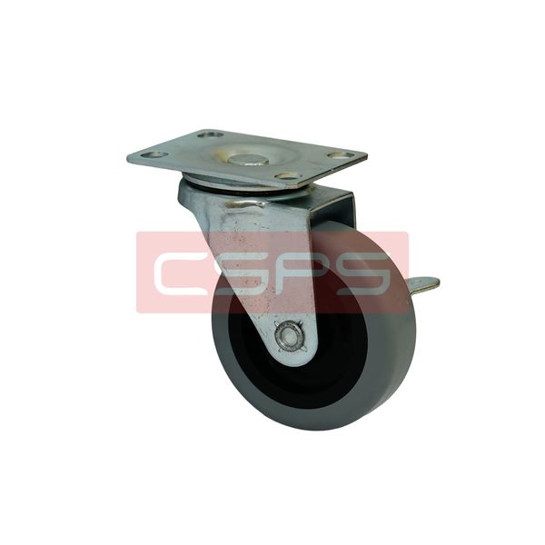 Bánh xe CSPS 51kg đế xoay khóa mạ kẽm 