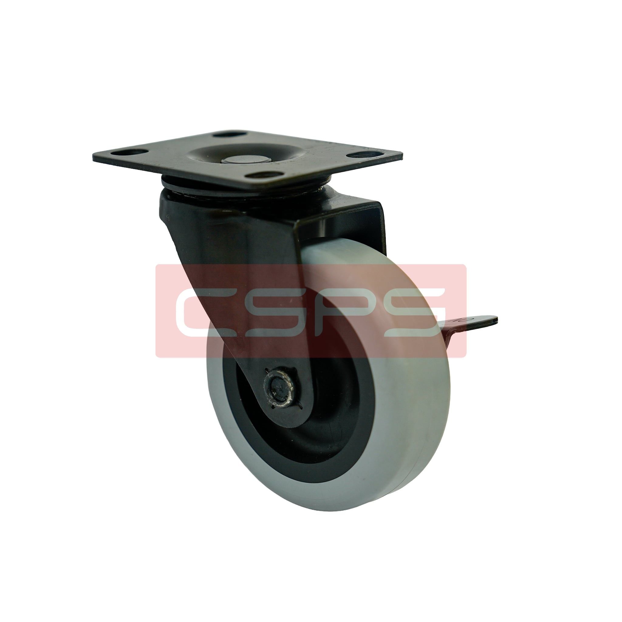  Bánh xe CSPS 51kg đế xoay khóa màu đen 