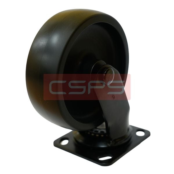  Bánh xe CSPS 300kg đế xoay không khóa màu đen 