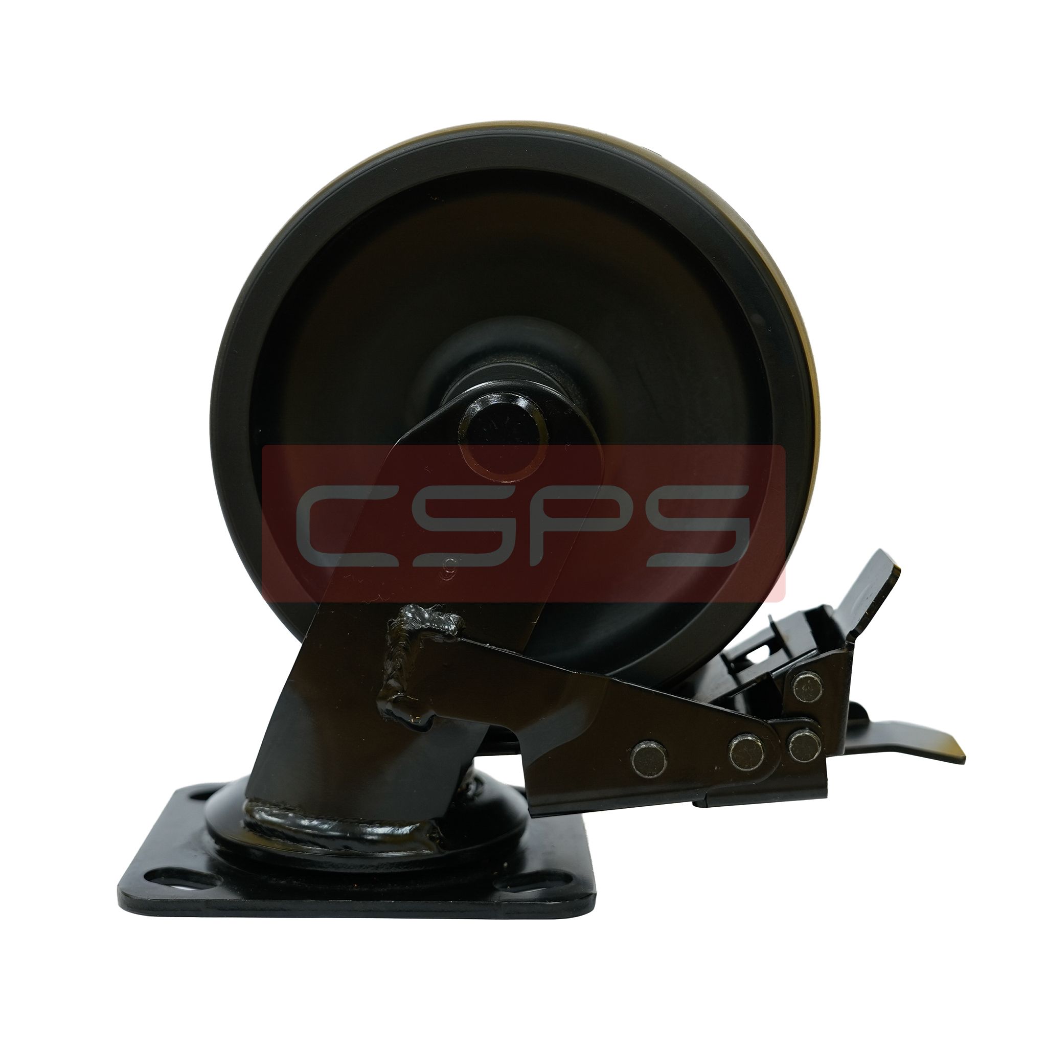  Bánh xe CSPS 300kg đế xoay khóa màu đen 