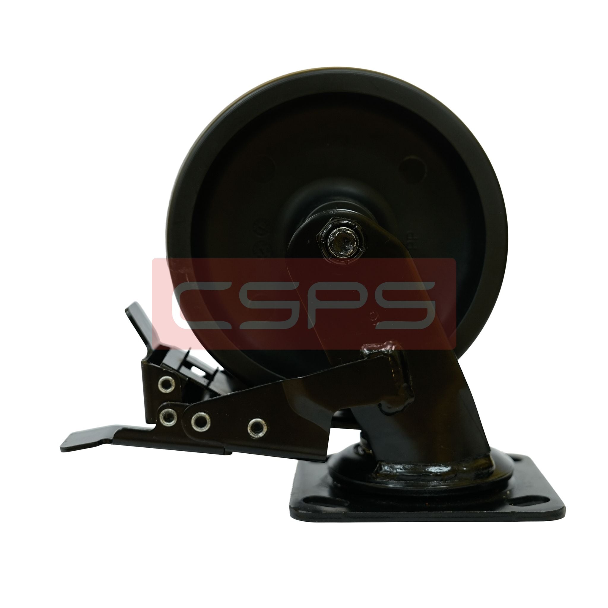 Bánh xe CSPS 300kg đế xoay khóa màu đen 