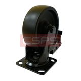  Bánh xe CSPS 300kg đế xoay khóa màu đen 