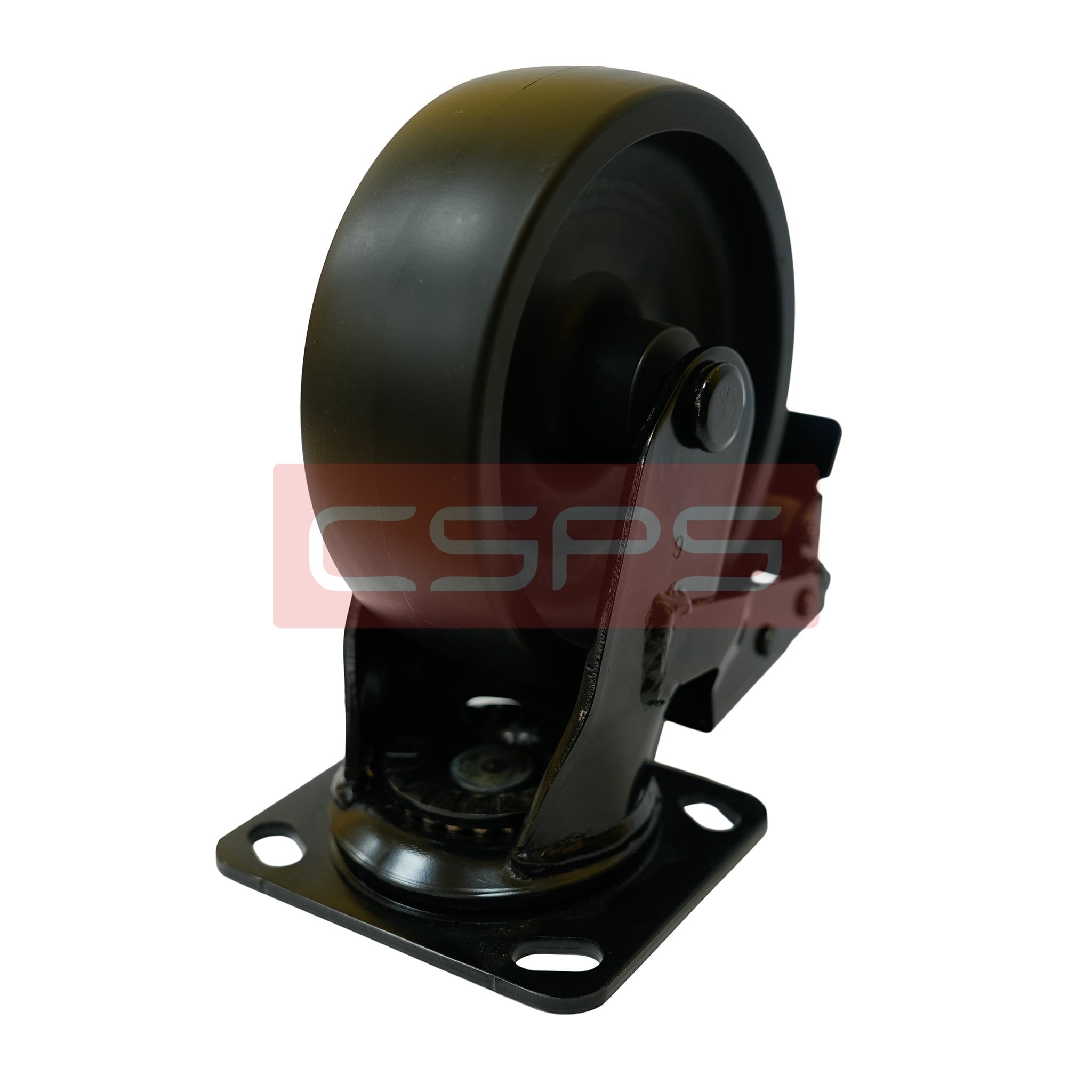  Bánh xe CSPS 300kg đế xoay khóa màu đen 
