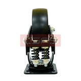  Bánh xe CSPS 350kg, lò xo giảm xóc, đế xoay không khóa màu đen 