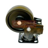  Bánh xe CSPS 350kg, lò xo giảm xóc, đế xoay không khóa màu đen 