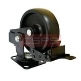  Bánh xe CSPS 350kg, lò xo giảm xóc, đế xoay khóa màu đen 