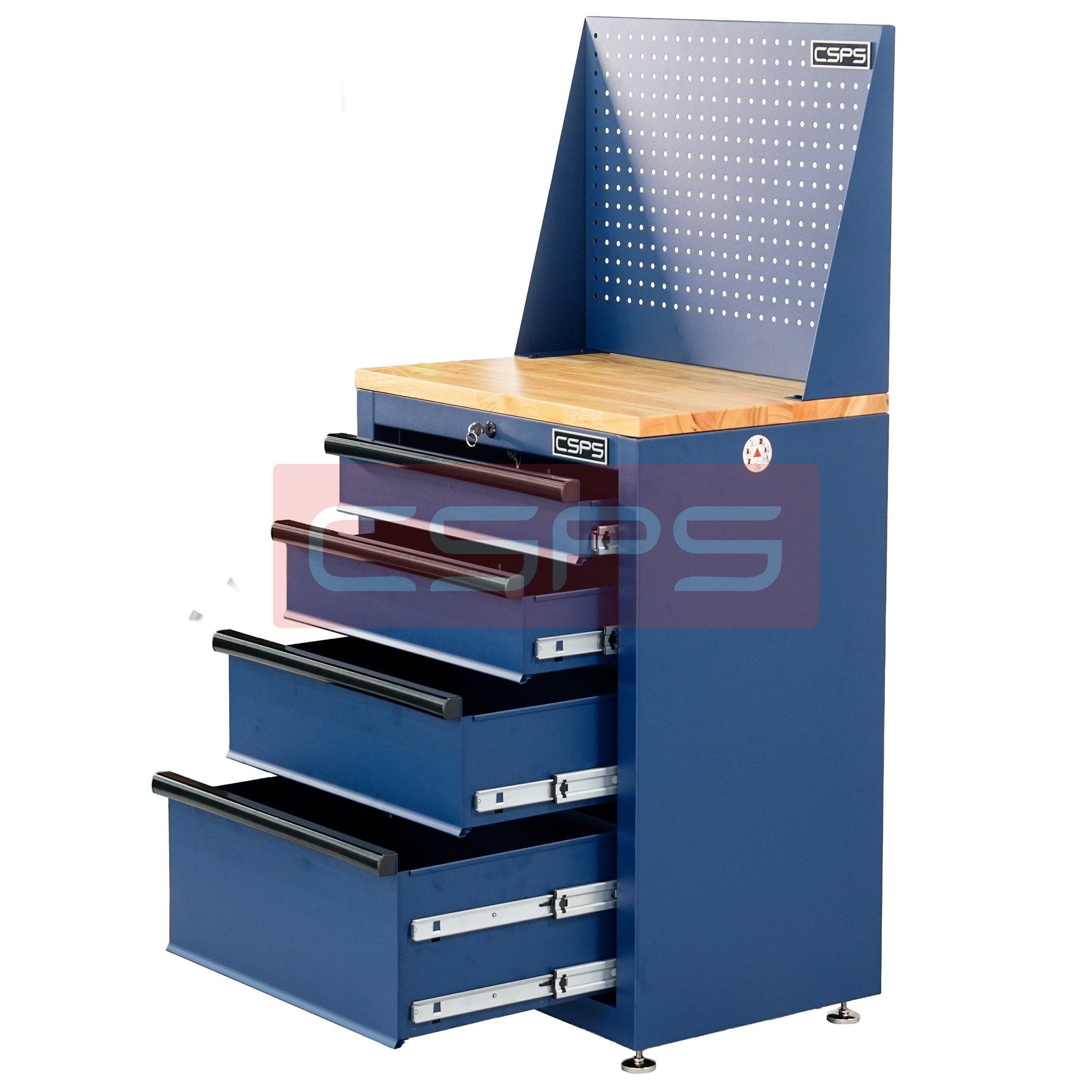  Tủ dụng cụ CSPS 61cm - 04 hộc kéo màu xanh dương 