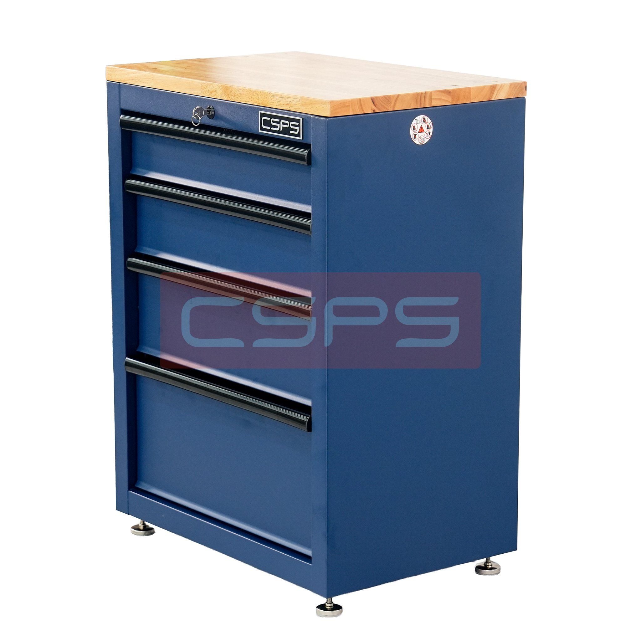  Tủ dụng cụ CSPS 61cm - 04 hộc kéo màu xanh dương 