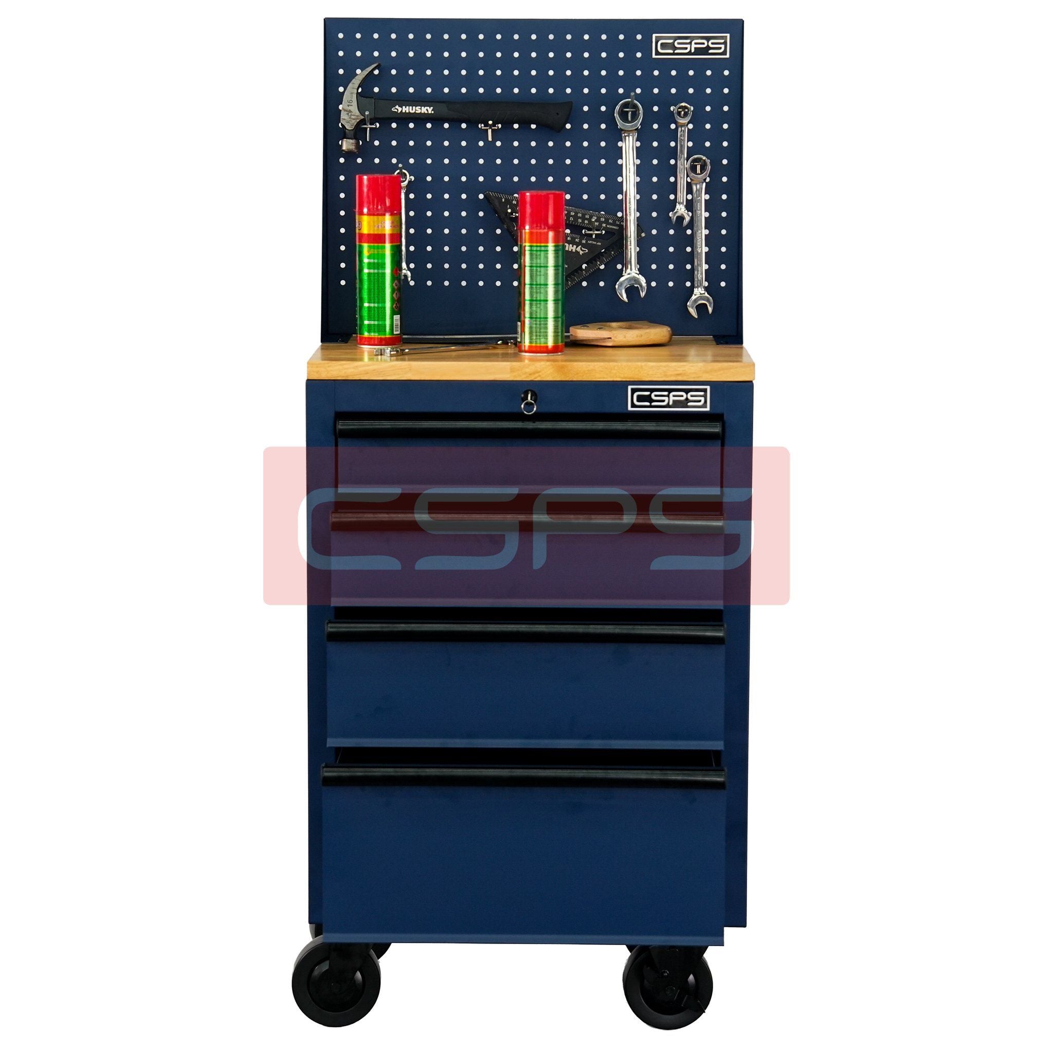  Tủ dụng cụ CSPS 61cm - 04 hộc kéo màu xanh dương 