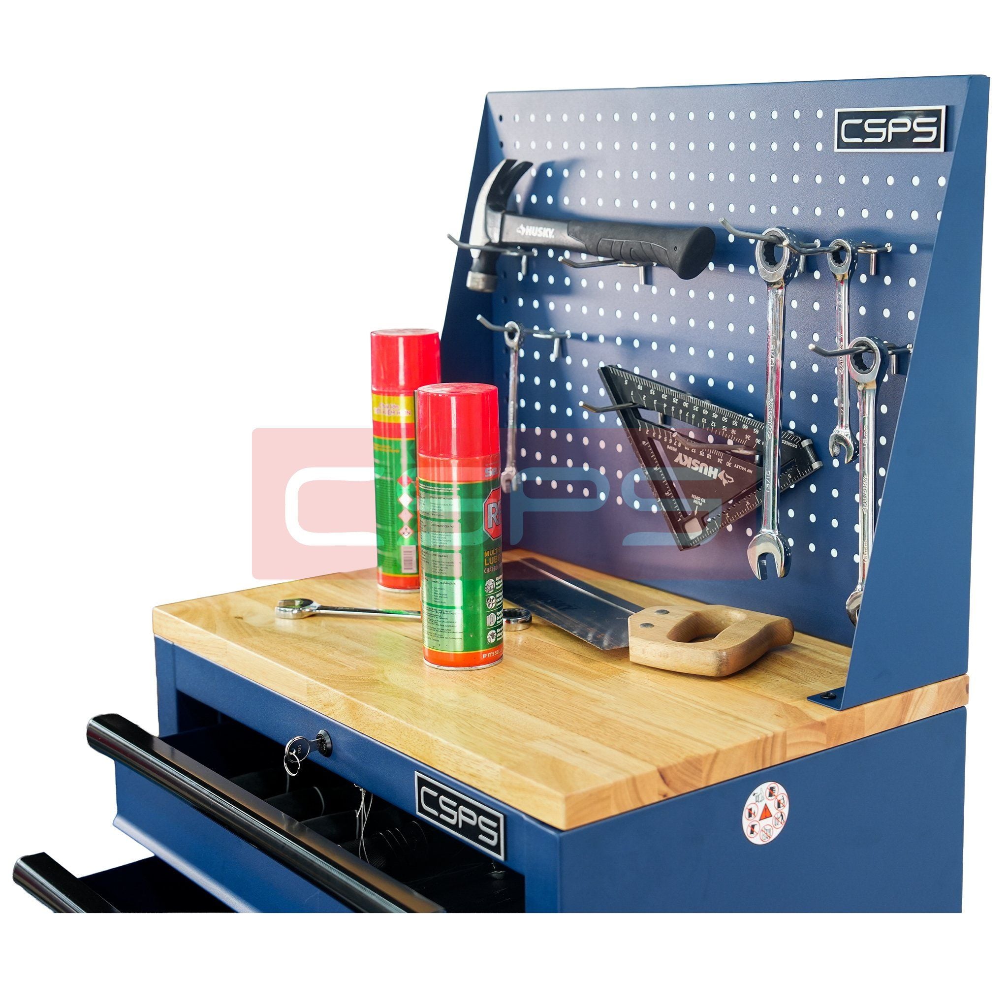  Tủ dụng cụ CSPS 61cm - 04 hộc kéo màu xanh dương 