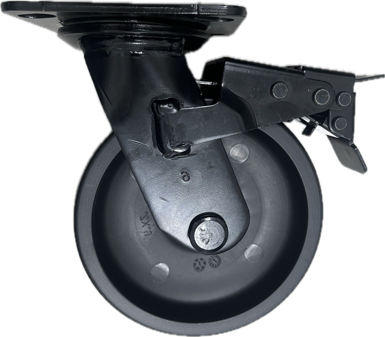  Bánh xe CSPS 300kg đế xoay khóa màu đen 