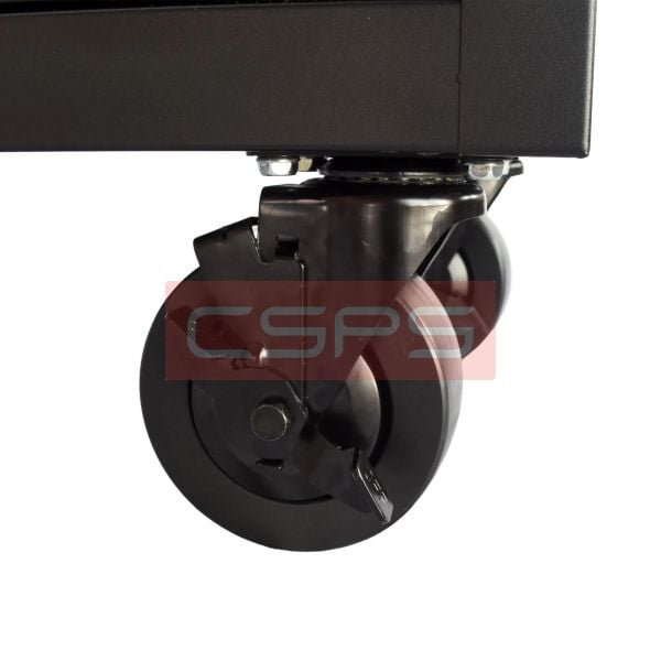 Bộ 04 bánh xe xoay CSPS: Bốn bánh xe xoay lắp dưới tủ dụng cụ