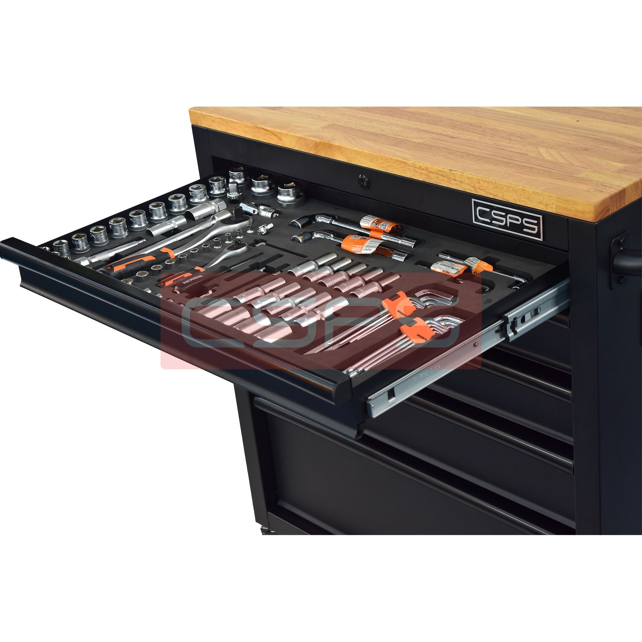 Bộ dụng cụ Wokin 171 chi tiết cho tủ CSPS 76cm