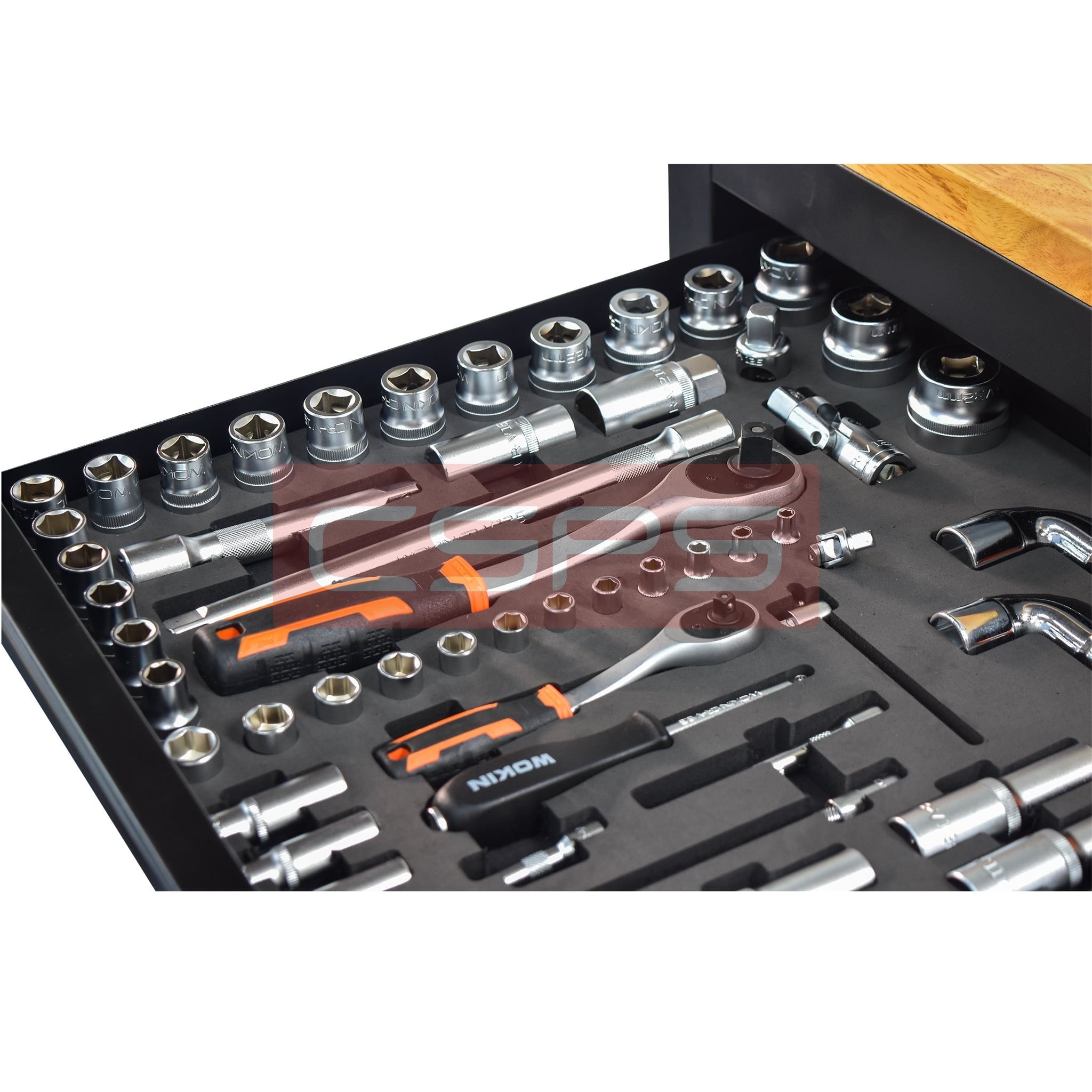Bộ dụng cụ Wokin 171 chi tiết cho tủ CSPS 76cm