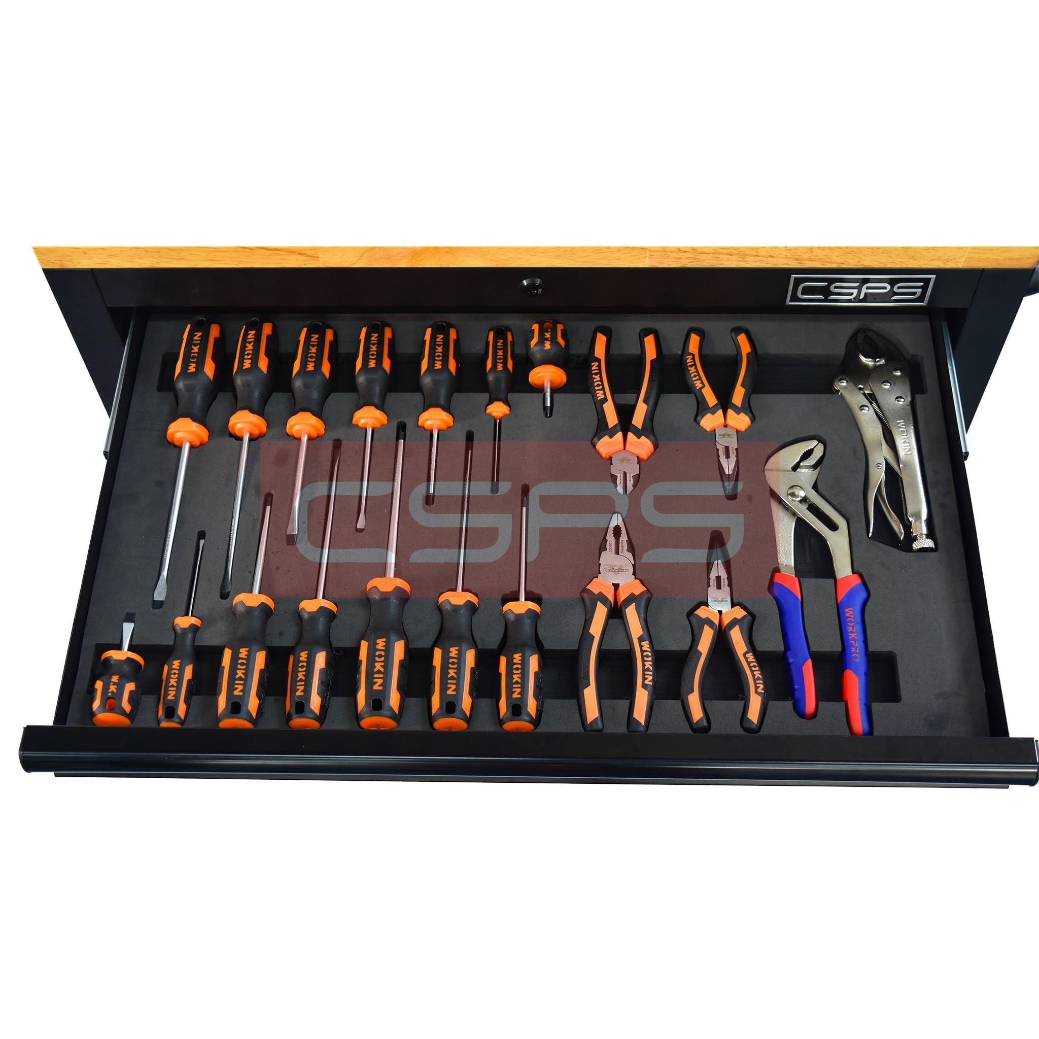 Bộ dụng cụ Wokin 171 chi tiết cho tủ CSPS 76cm