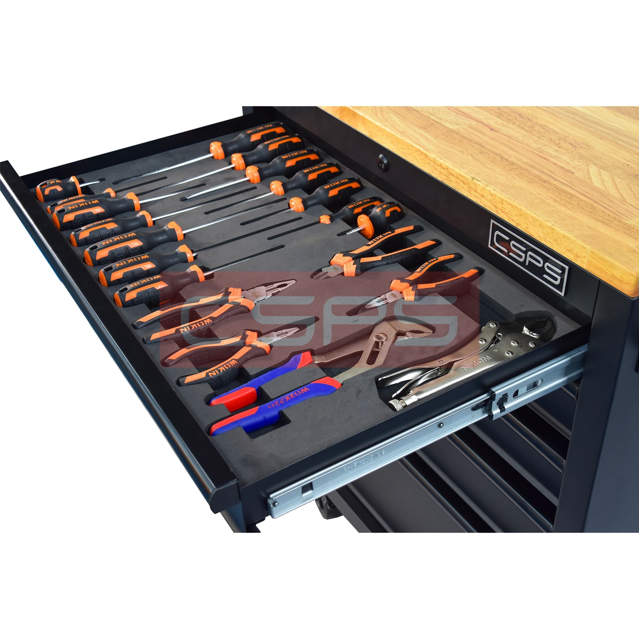 Bộ dụng cụ Wokin 171 chi tiết cho tủ CSPS 76cm