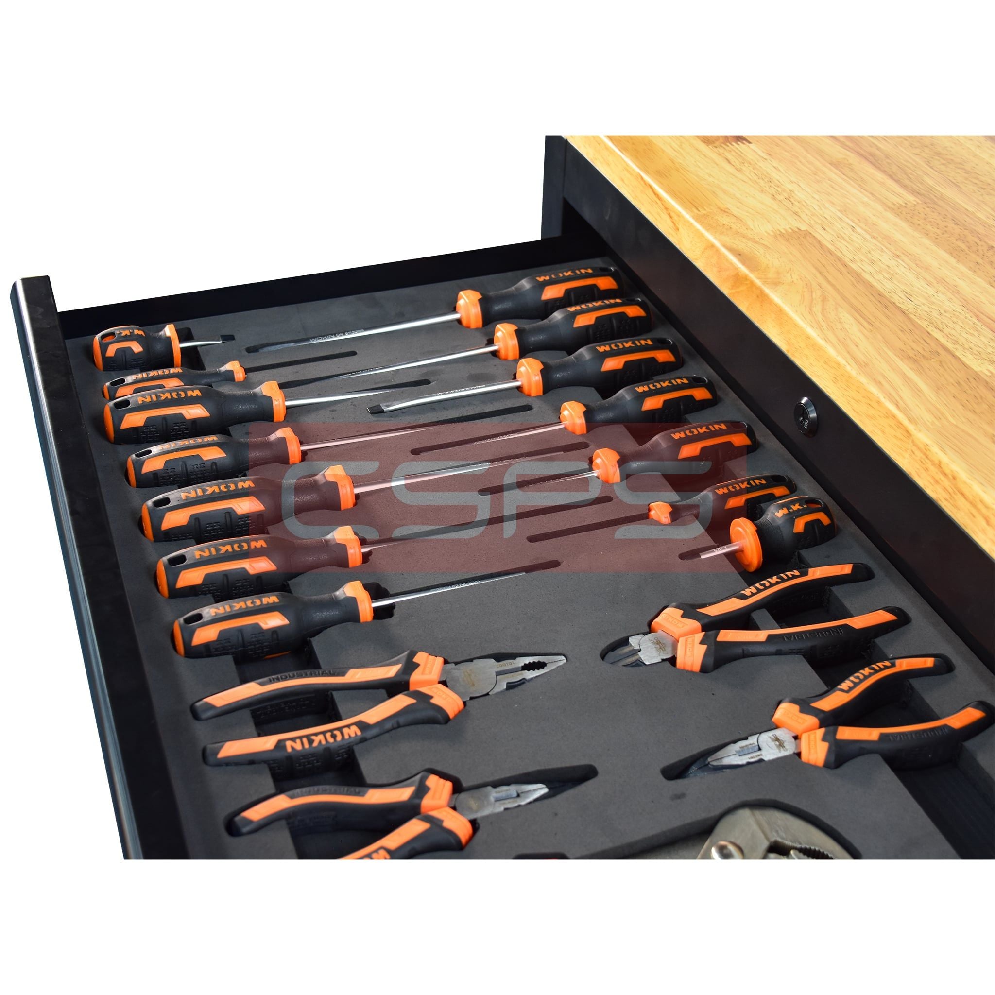 Bộ dụng cụ Wokin 171 chi tiết cho tủ CSPS 76cm