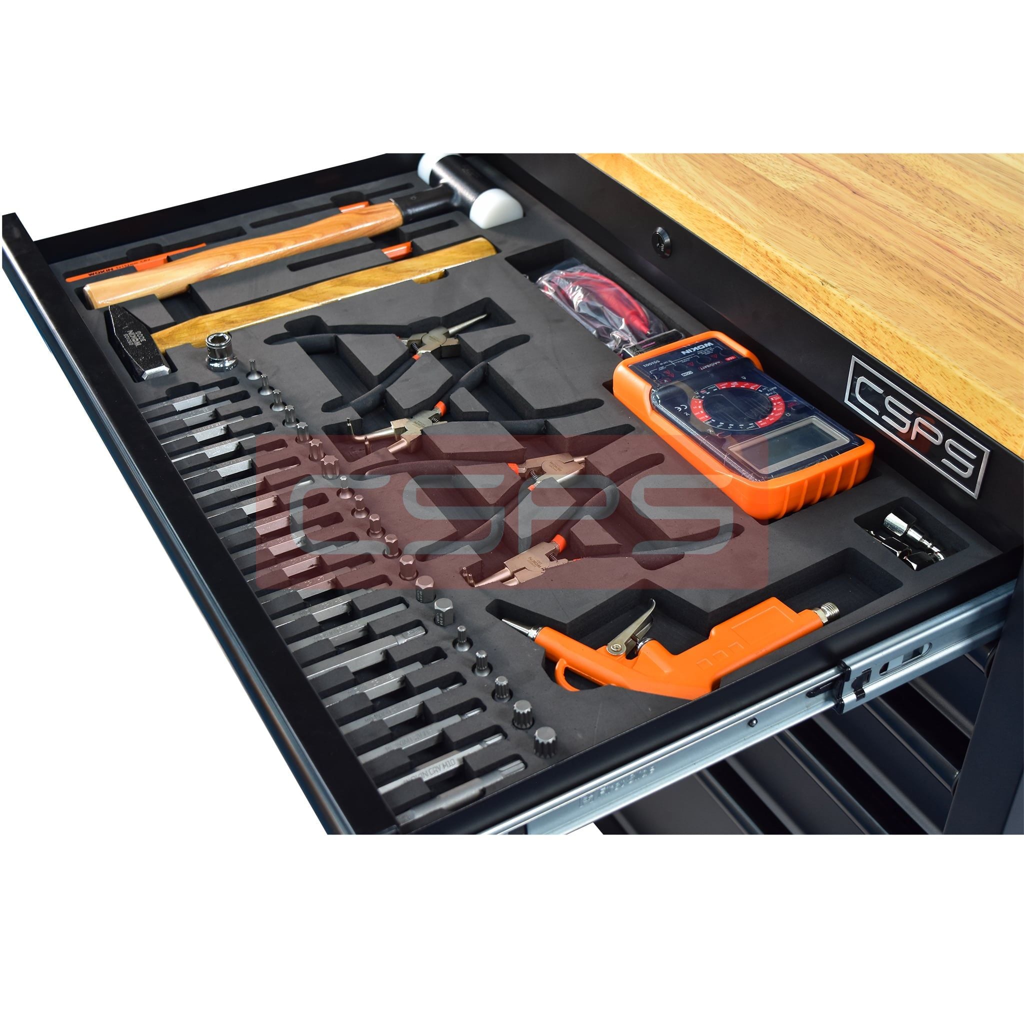 Bộ dụng cụ Wokin 171 chi tiết cho tủ CSPS 76cm