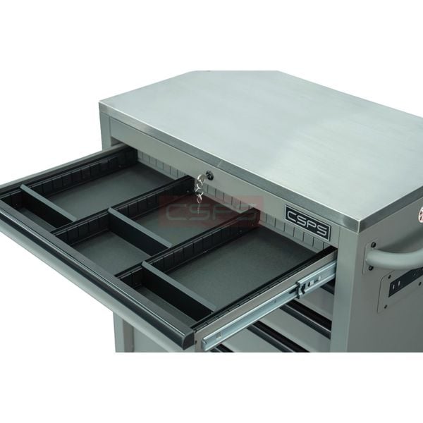 Bộ thanh ngăn hộc kéo tủ CSPS 76cm: Thanh ngăn lắp trong hộc kéo tủ màu xám