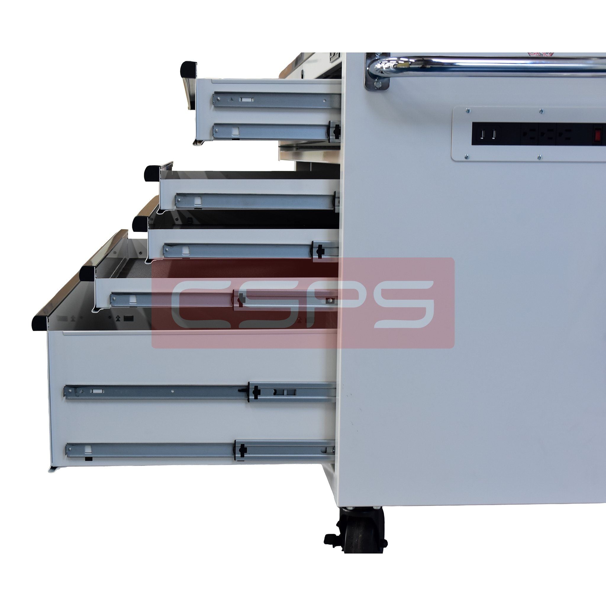  Tủ dụng cụ CSPS 132cm - 05 hộc kéo màu đen/trắng 