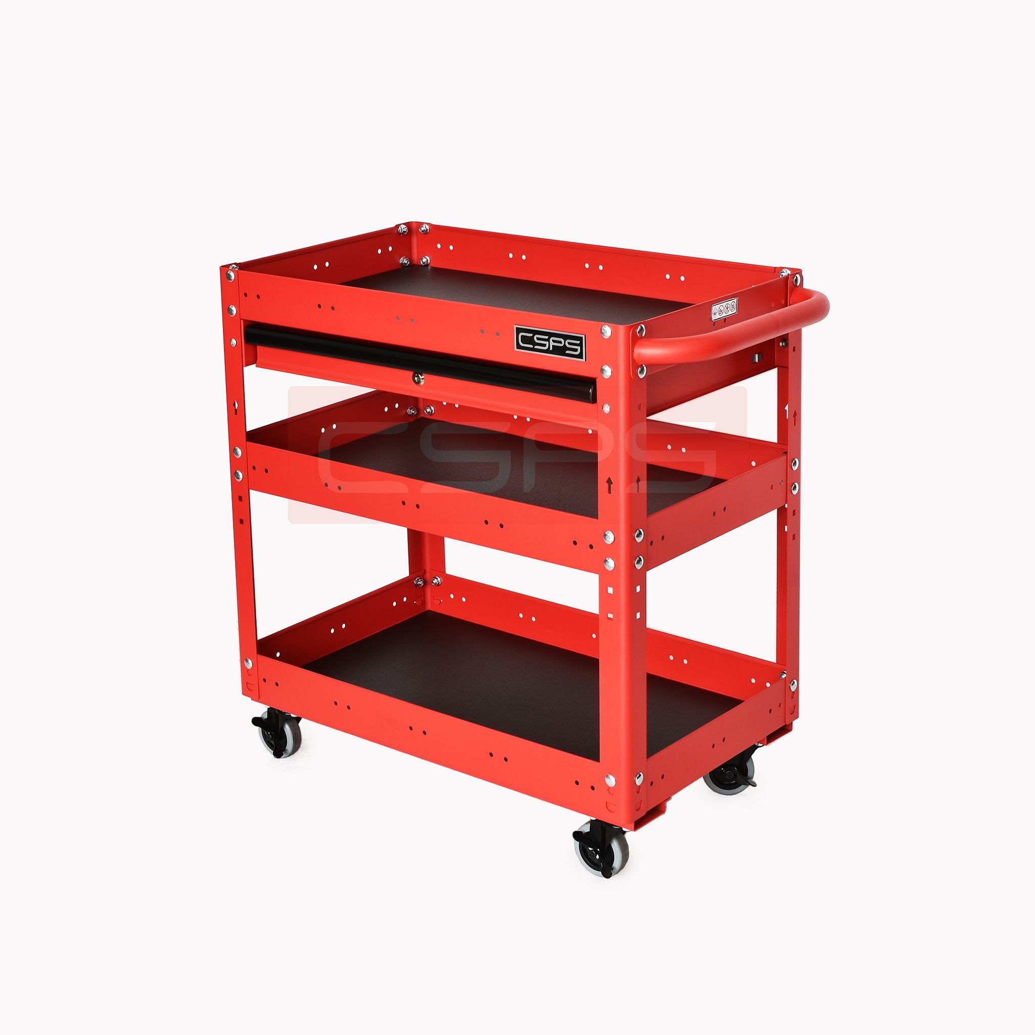 Hộc kéo xe đẩy CSPS 03 ngăn - 71cm màu đen/đỏ/xanh dương/xám