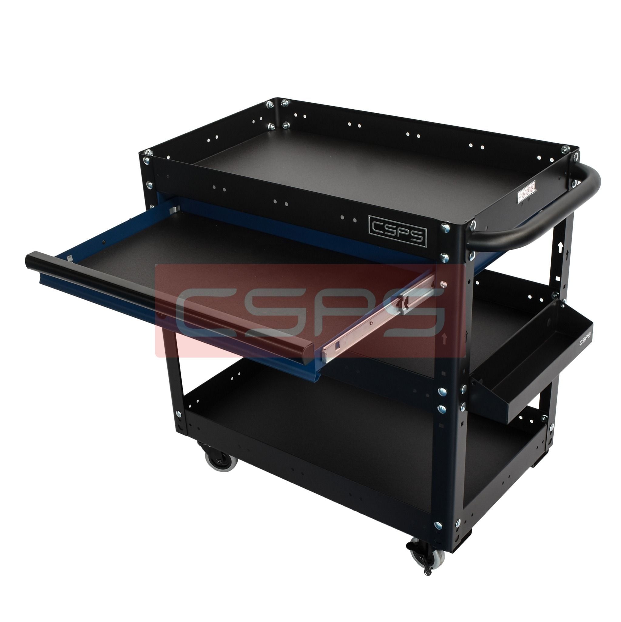 Hộc kéo xe đẩy CSPS 03 ngăn - 71cm màu đen/đỏ/xanh dương/xám