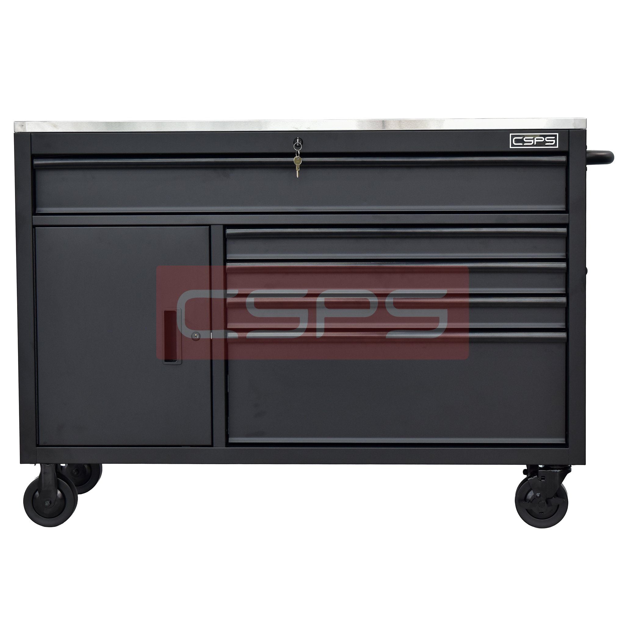  Tủ dụng cụ CSPS 132cm - 05 hộc kéo màu đen/trắng 