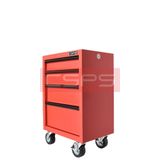 Tủ dụng cụ CSPS 61cm - 04 hộc kéo: Tủ đỏ có bánh xe nhìn nghiêng
