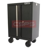Tủ dụng cụ CSPS 61 cm không ngăn kéo màu đen, gắn bánh xe, góc trước bên phải