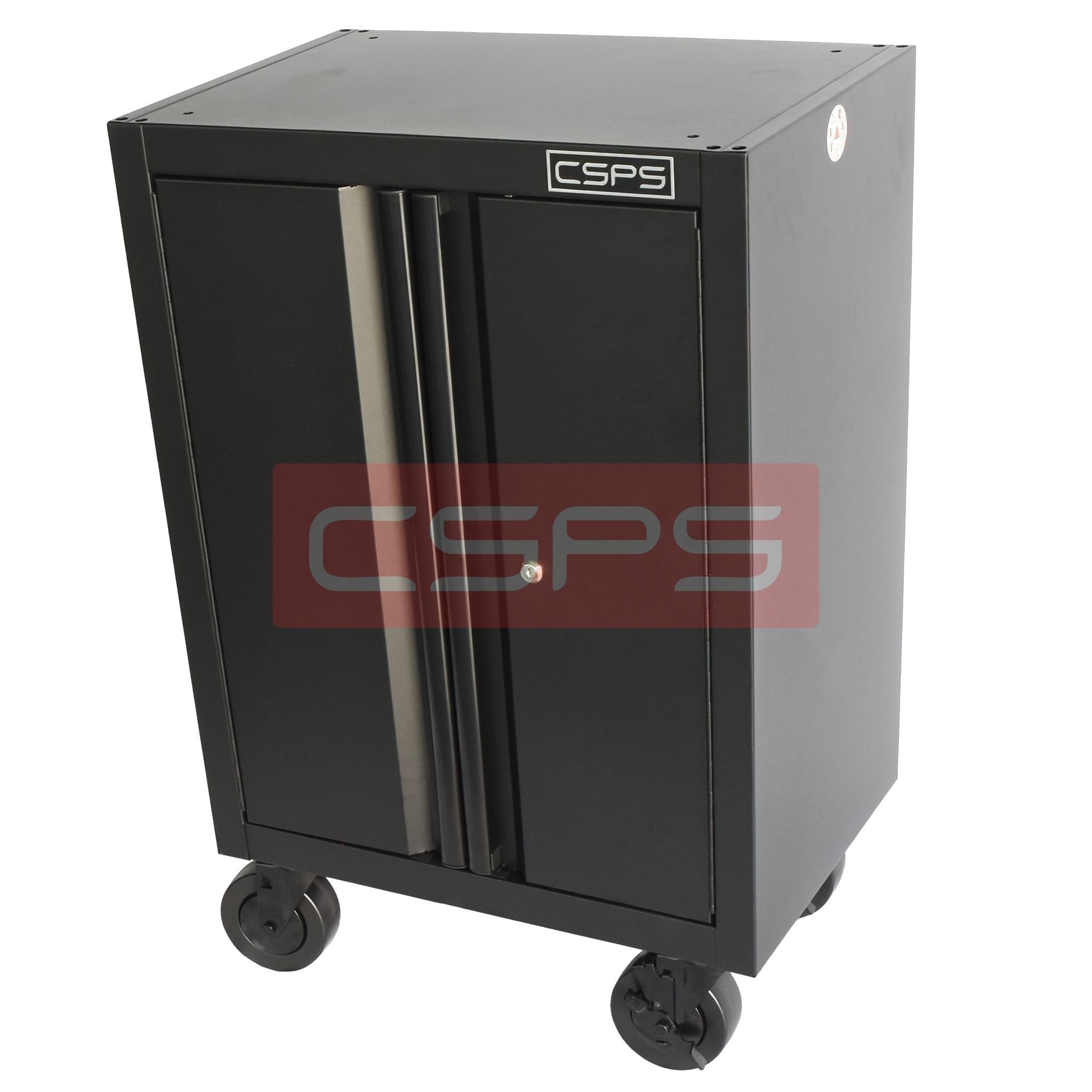 Tủ dụng cụ CSPS 61 cm không ngăn kéo màu đen, gắn bánh xe, góc nhìn từ trên