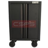 Tủ dụng cụ CSPS 61 cm không ngăn kéo màu đen, gắn bánh xe, mặt trước