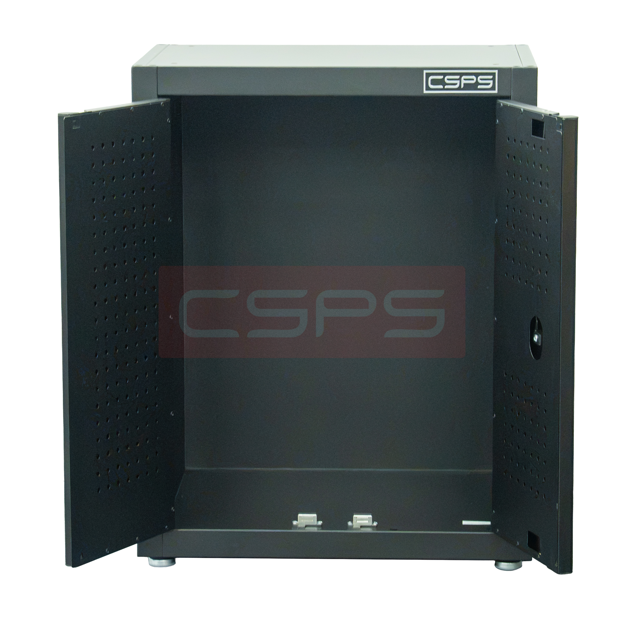 Tủ dụng cụ CSPS 61 cm không ngăn kéo màu đen, hai cánh mở, khoang chứa đồ bên trong