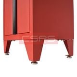 Tủ dụng cụ CSPS 61 cm không ngăn kéo màu đỏ, gắn chân cố định, chi tiết chân cố định