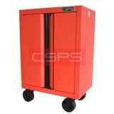 Tủ dụng cụ CSPS 61 cm không ngăn kéo màu đỏ, gắn bánh xe, góc trước bên phải